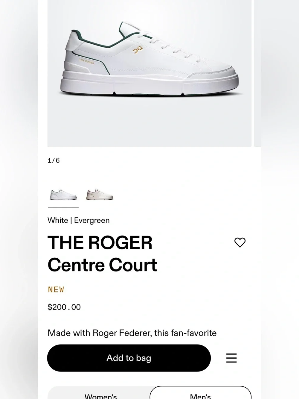 On cloud the Roger 11.5 Sneakers in light grey Swiss engering